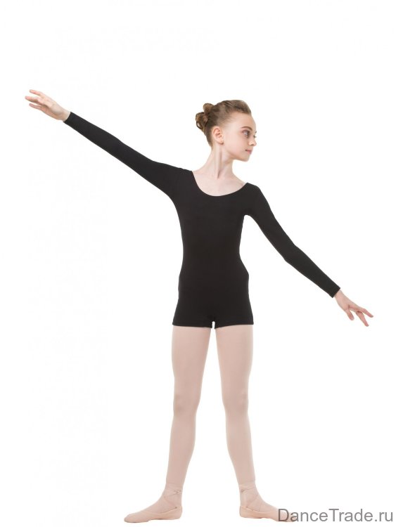 Комбинезон с длинным рукавом для гимнастики и танцев