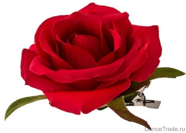 Заколка цветок Роза 6 см